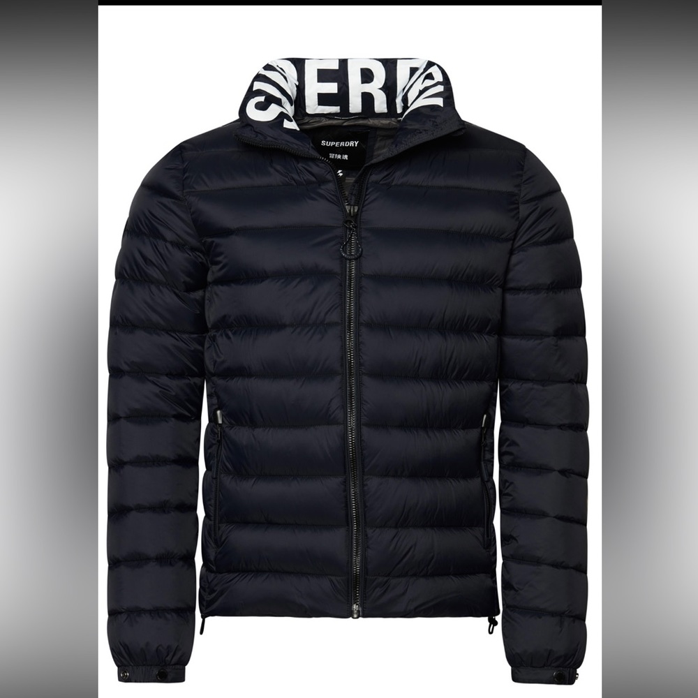 Superdry classic logo puffer jacket size M